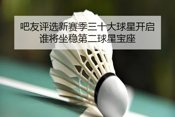 吧友评选新赛季三十大球星开启 谁将坐稳第二球星宝座